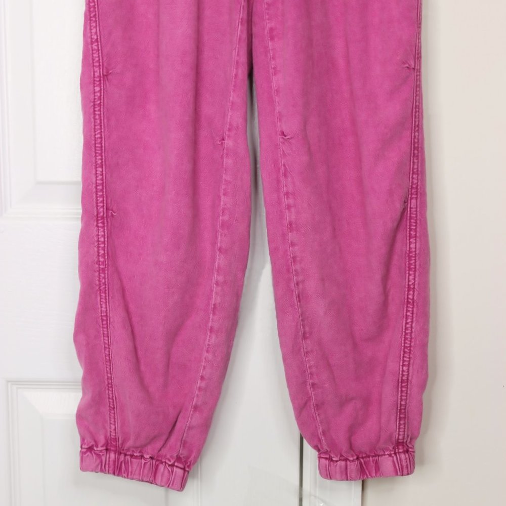 🛑SOLD🛑Anthropologie Pink Pocketed Rhys Utility Jogger Pants Size XS - Picture 4 of 8